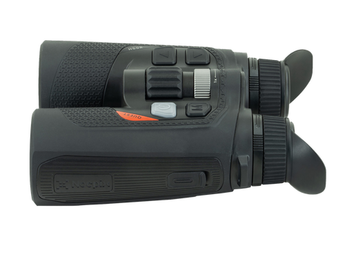 NOCPIX Quest H50R, Thermal Binocular, 4X Native Magnification, 8X Digital Zoom, 50mm Objective Lens, 1000 Yard Laser Range Finder, 12 Micron, 640x512 (60 Hz) , Matte Finish, Black