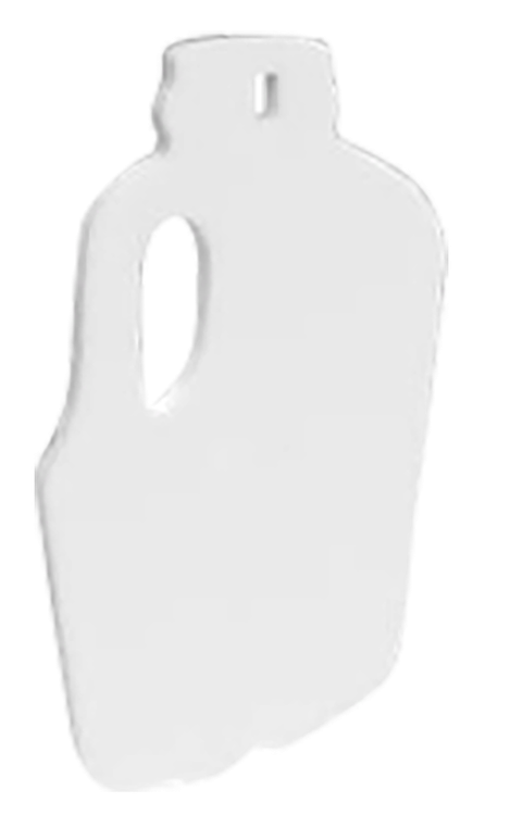 Birchwood Casey AR500 Gong, Milk Jug Silhouette Target, 3/8", 1-Hole, White