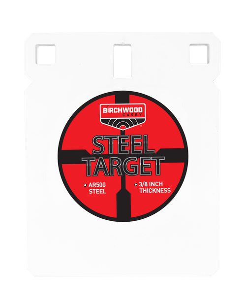 Birchwood Casey Centerfire Target 3/8" AR500 Steel 8" Square Gong
