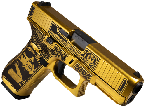 Glock 47 D.O.G.E. 9mm, Gen5 4.49" Barrel, Glamour Glock Gold Cerakote, 17rd