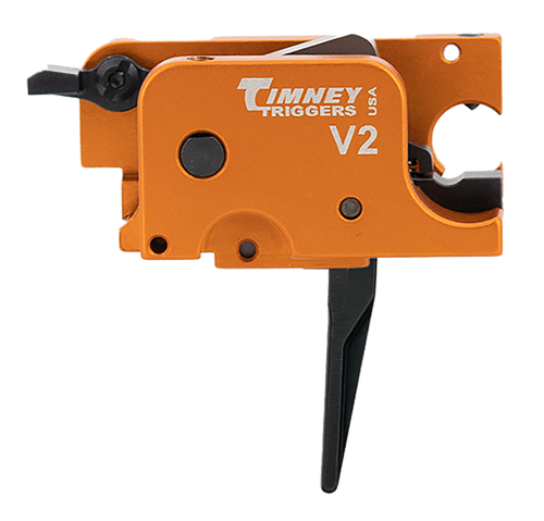 Timney Triggers V2 9mm Orange/Black Straight Fits CZ Scorpion