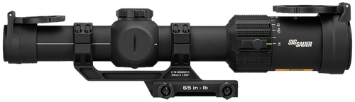 Sig Sauer TANGO MSR Compact 1-8X Magnification, 2nd Focal Plane, Illuminated BDC 8 Reticle, 24mm Objective, 30mm Main Tube, Black, Includes ALPHA MSR 1.535" Mount