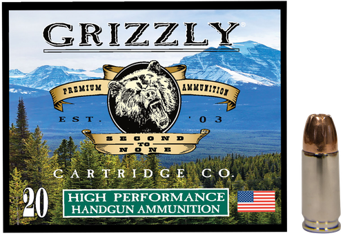 Grizzly Ammo 9mm+P 115gr Jacketed Hollow Point 20 Per Box