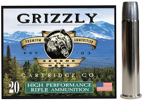 Grizzly Ammo 45-70 Gov+P 460gr Wide Long Nose Gas Check, 20rd Box