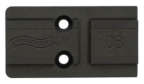 Walther Optic Plate Black Steel Fits Walther PDP 2.0