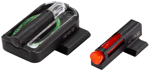 Hi-Viz FASTDOT H3, Fits Canik Mete, Tritium/Fiber Optic Night Sights, Red Front With Green Rear
