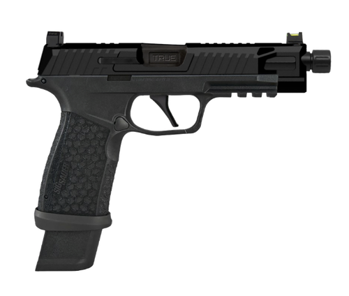 True Precision P365 Fuse Exclusive Compact 9mm 4.95" Nitride Axion Threaded Barrel, Optic Cut/Serrated Steel Slide, 2x 21 & 1x 17 Rd Mags