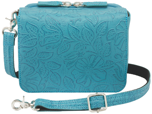 Gun Tote'n Mammas GTM-15tld/blue Crossbody Cowhide Turq