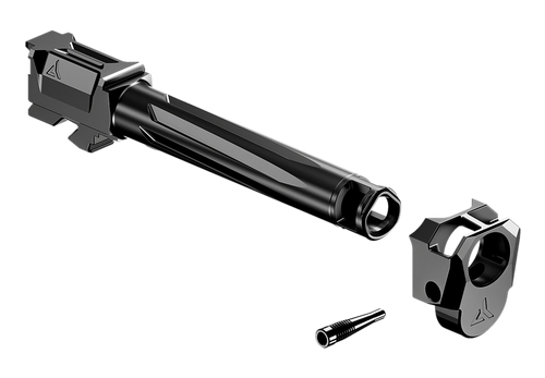 RADIAN RAMJET Barrel, AFTERBURNER Compensator, 9mm, DLC Finish, Black, INTRA-LOK Mounting System, Fits GLOCK 17 Gen 3