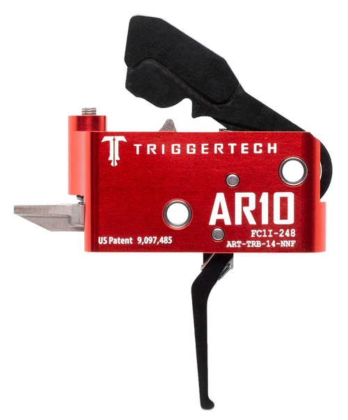 TriggerTech Diamond Black/Red Straight Fits AR-10