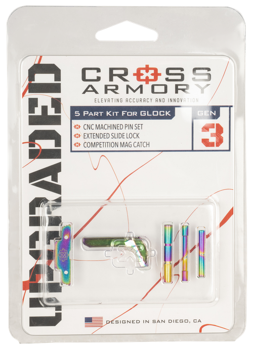 Cross Armory 3 Piece Glock Upgrade Kit P80 Gen1-3 Rainbow