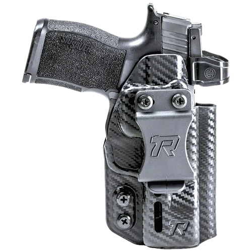 Rounded Gear Druid IWB/OWB Black Carbon Fiber Kydex Fits Sig P365 Ambidextrous