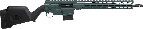 CMMG Dissent BR4 5.56x45mm 10rd,16.10" Black Nitride Threaded Barrel, Charcoal Green Cerakote Aluminum Receiver Picatinny Rail, M-Lok Handguard, Magpul Fixed Black Stock