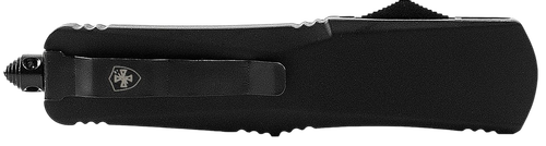 Templar Knife Gen II Small 2.75" OTF Tanto Plain Black Oxide Stonewashed 440C SS Blade, 4.25" Black Aluminum/Rubber Handle, Glass Breaker