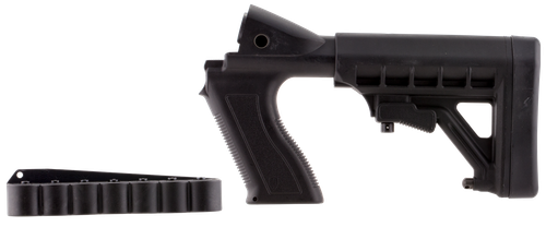 Archangel Tactical Pistol Grip Stock Black Synthetic 6 Position with Shell Holder for 12 Ga Mossberg 500, 590; Maverick 88