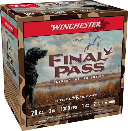 Winchester Final Pass 20 Gauge 3" 1oz 2.5/4Shot 25 Per Box