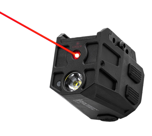 Alliance MYCRO Rail Mount Light Matte Black PA66 Nylon 50/150/300 Lumens Red Laser