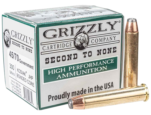 Grizzly Ammo 45-70 Gov 300gr Jacketed Hollow Point, 20rd Box GC45/703