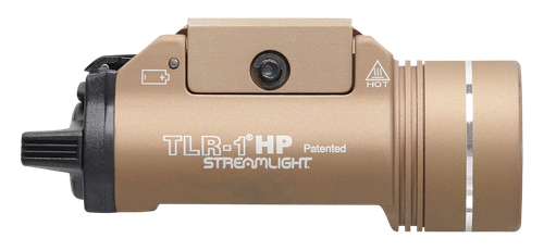 Streamlight TLR-1 HP, Weaponlight, 1,000 Lumens, Fits GLOCK Pattern and 1913 Rails, Flat Dark Earth