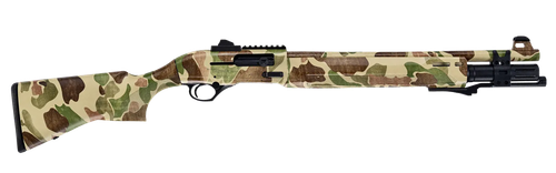 Beretta A300 Ultima Patrol Shotgun, 12 Ga 19.1" Barrel, WWII Style Frogskin Finish, Rail Mount, Synthetic Stock, Ghost Ring Sight, 7rd