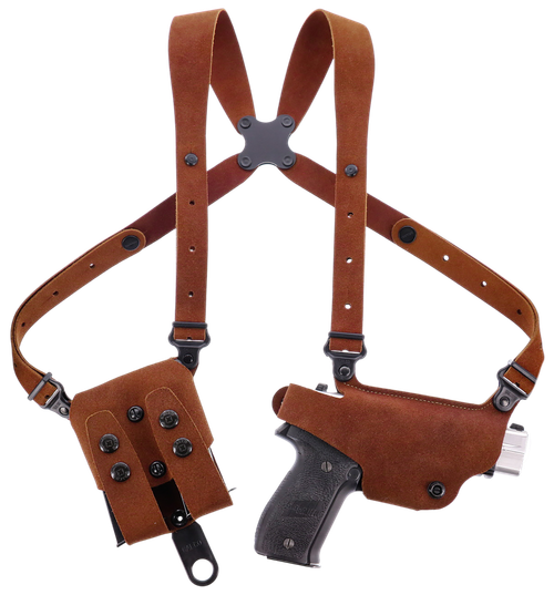 Galco Classic Lite 2.0 Shoulder System Shoulder Fits Chest Up To 56"/Sig P365 X Macro Tan Steerhide