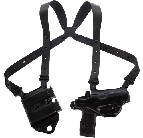 Galco Miami Classic II Shoulder System Shoulder Fits Chest Up To 56"/Sig P365 X Macro Black Steerhide