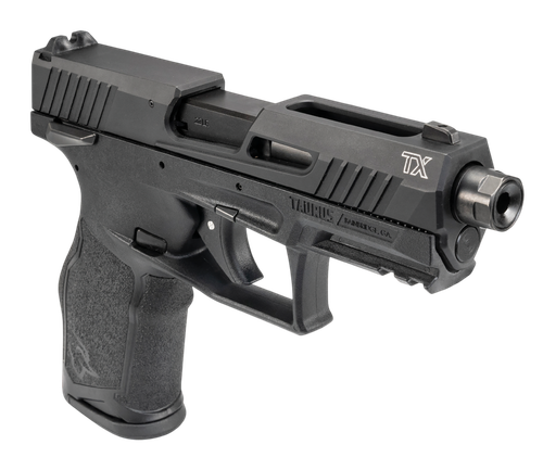 Taurus TX22 22 LR 10rd,4.10" Black Non-Threaded Barrel, Black Serrated Slide, Black Polymer Frame Picatinny Rail, Ergonomic Grip, 5 Mags