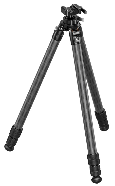Leofoto Integrated Ballhead ST-X Tripod 6.30"-64.60" High Black Aluminum