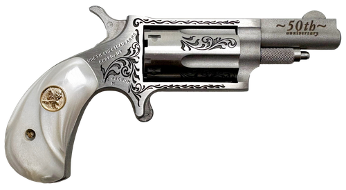NAA 22M 1 5/8" 50TH Anniversary Engraved, White