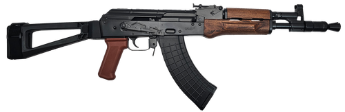 Pioneer Arms Hellpup AK-47 7.62X39 11.73" Barrel, Forged Trunion, Wood Furniture, SB Tactical AKTF Side Folding Pistol Brace
