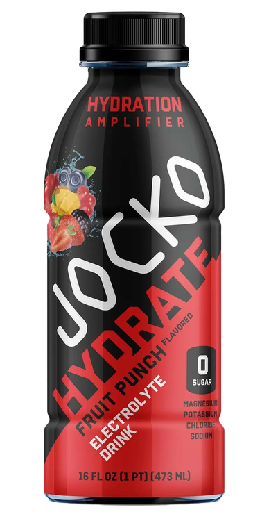 Jocko Fuel Fruit Punch Hydrate Drink 16oz 12Pack