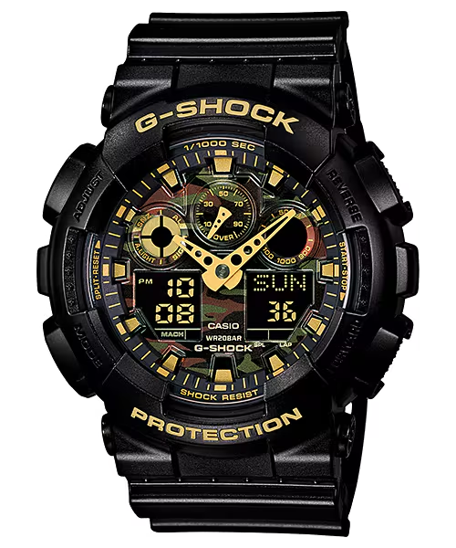 GShock Analog Digital Black/Camo Dial Watch- Special Limited Edition and Price