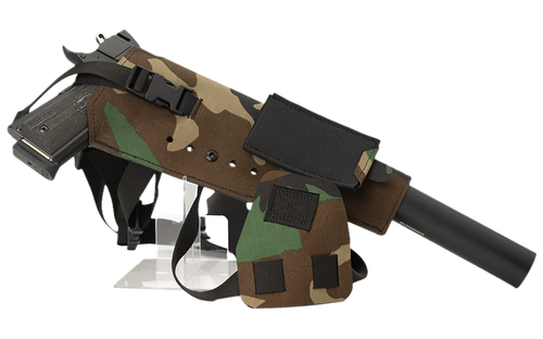 Cole-TAC Varmint Wrangler XL, Chest Holster, Fits Most Full Size s with Suppressors Attached and Weapon Mounted Light, M81 Camo