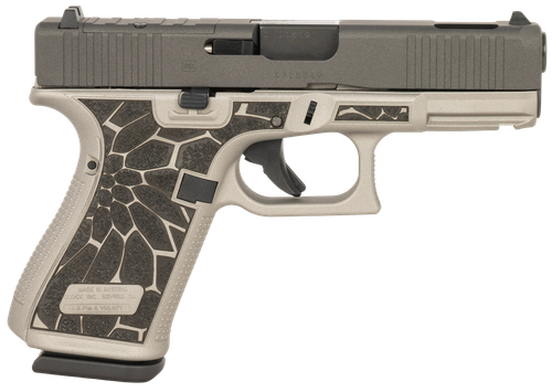 Glock 19 Gen5 MOS Exclusive Compact 9mm 15+1 4.02" Ported Barrel, Cerakote Optic Slide, Titanium Silver Cerakote Frame, RMR Footprint