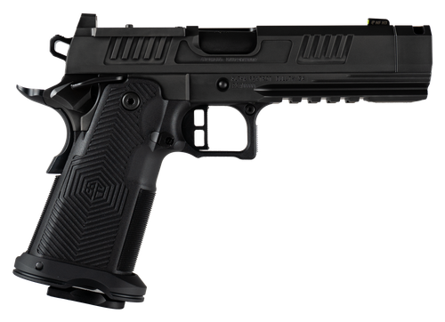 Alpha Foxtrot AF1911 Romulus 9mm 20rd, 4.25" Bull Compensated Barrel, Black, Optic Ready, Serrated, Beavertail, Picatinny Rail, RMR/RMSc Footprint