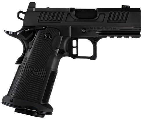 Alpha Foxtrot AF1911 Romulus Sub-Compact 9mm 3.50" Ramped Barrel, Optic Ready/Serrated Slide, Picatinny Rail, Polymer Grip, 20 Rd