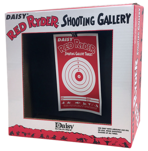 Daisy Red Ryder Shooting Gallery Hanging Paper Airgun Red/White