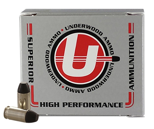 Underwood Ammo 380 ACP 100gr Hard Cast Flat Nose 20 Per Box