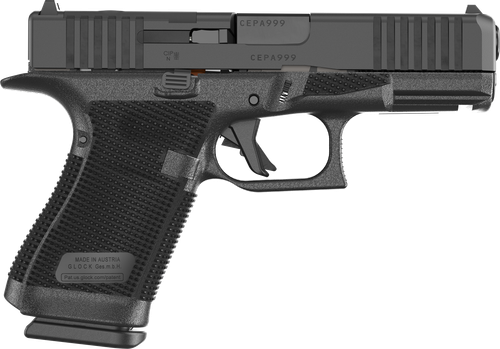 Glock 19 Gen6 9mm, 4.03" Barrel, DLC Finish, Fixed Sights, Optics Ready System, 15rd