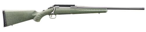 Glenfield Model A 270 Win, 20" Threaded Barrel, Matte Black, Picatinny, Moss Green Splatter Stock, Thread Protector, 4rd