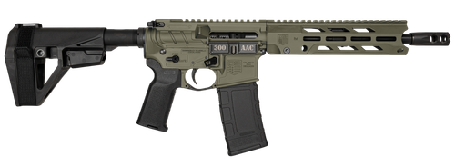 Diamondback DB15 300 Blackout, 10" Barrel, OD Green, Brace, 30rd