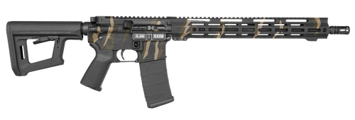 Diamondback DB15, Semi-automatic , AR, 5.56mm, 16" Barrel, 1:8 Twist, A2 Flash Hider, Mid-Length Gas System, Cerakote Finish, Tiger Strip Camo, 15" Free Float M-Lok Handguard, Magpul MOE Grip, Magpul MOE-PR Stock, 30rd, 1 Magazine