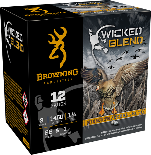 Browning 12G 3" 1-1/4 OZ BB&1BI 25rd Box