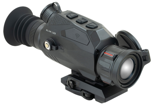 NOCPIX Slim L25, Thermal Imaging Sight, 25mm Objective, 2.5X Magnification, 384x288 Resolution, 50Hz Frame Rate, Multiple Reticles, Black, Includes Quick-Release Dual-Throw Mount