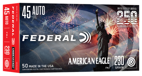 Federal American Eagle, 45ACP, 230gr, Full Metal Jacket, 50rd per Box