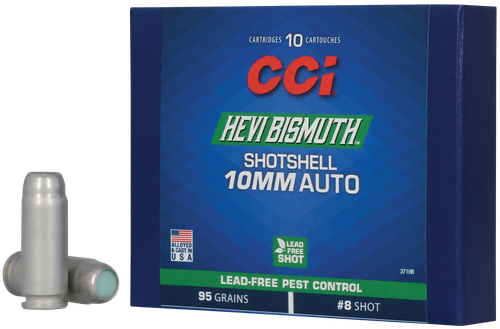 CCI 10mm Shotshell, Aluminum Casing, BismuthShot, 10rds