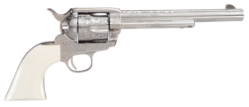 Taylors Outlaw Legacy Nickel Engraved 45 Colt, 7.5" Barrel, 6rd
