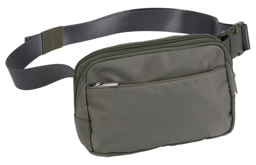 US PeaceKeeper Suburban Sidekick, Fanny Pack, RPET Polyester Construction, 8.25"x5.5"x2.25", Smokey Green Gray