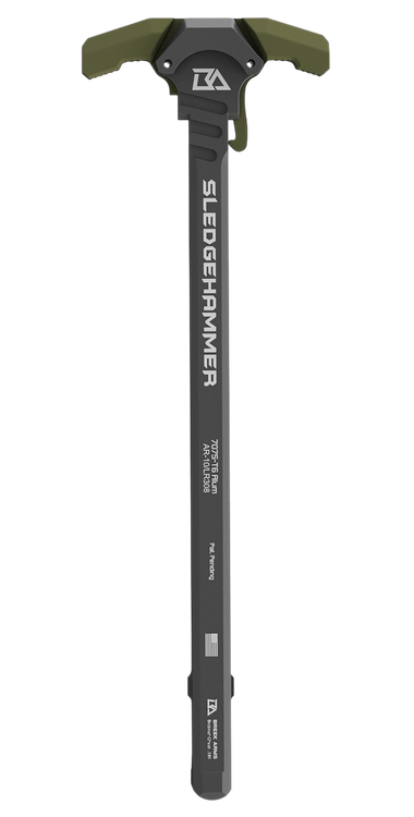 Breek Sledgehammer Charging Handle AR-10/LR-308 Olive Drab Green Aluminum