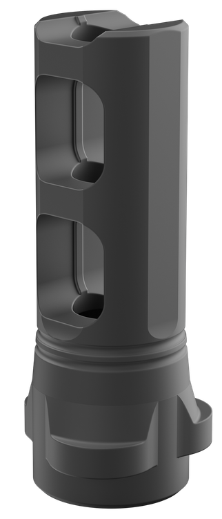 Breek Breek LOK 3QD Gemini Dual-Port Black Nitride Steel 5/8"x24 Threads 30 Cal